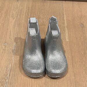Zara Kids Shimmering Silver rain Boots